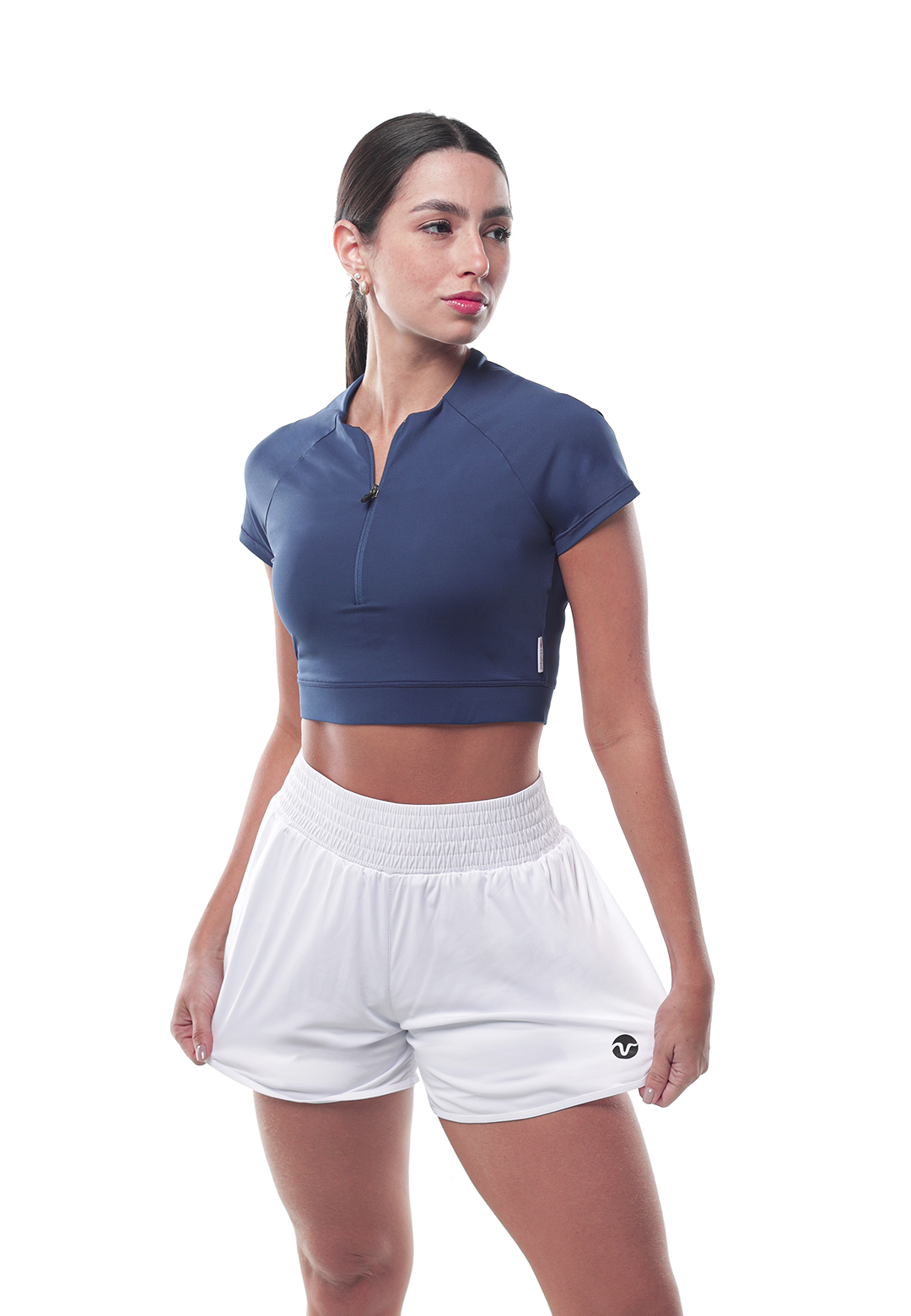 Crop Top Motion Zip