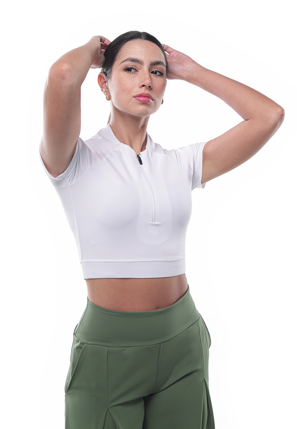 Crop Top Motion Zip